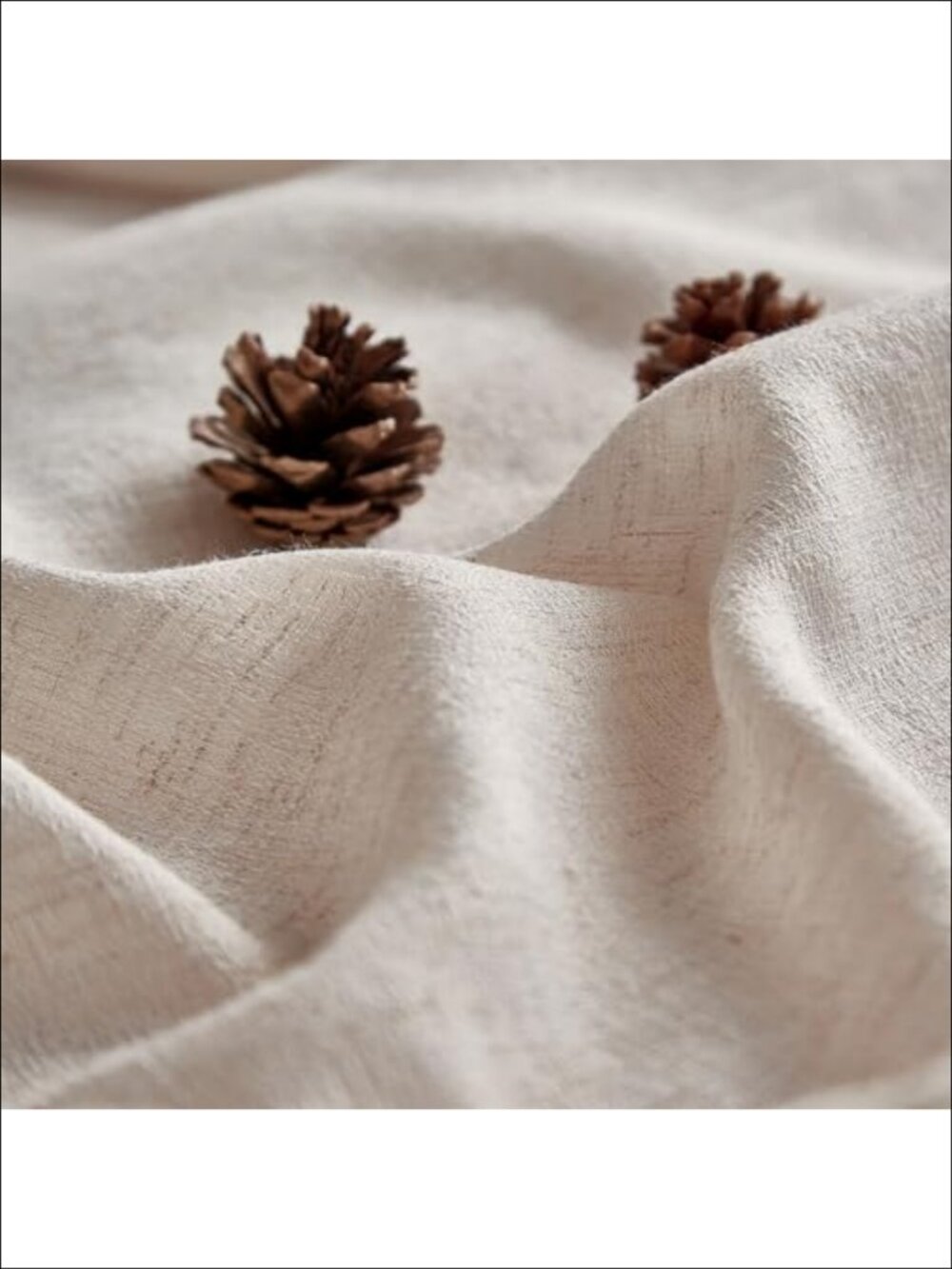 Linen Tablecloth 60x102 Ruffled Ruffle Dining Decor - Picture 4 of 6